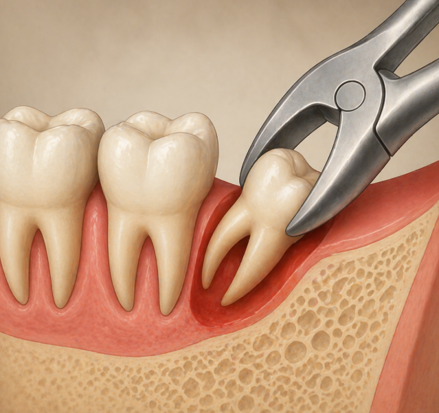 Кривой зуб мудрости: удалять сразу или наблюдать